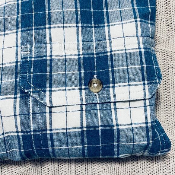 Orton Brothers blue plaid long sleeve button down - Picture 5 of 7